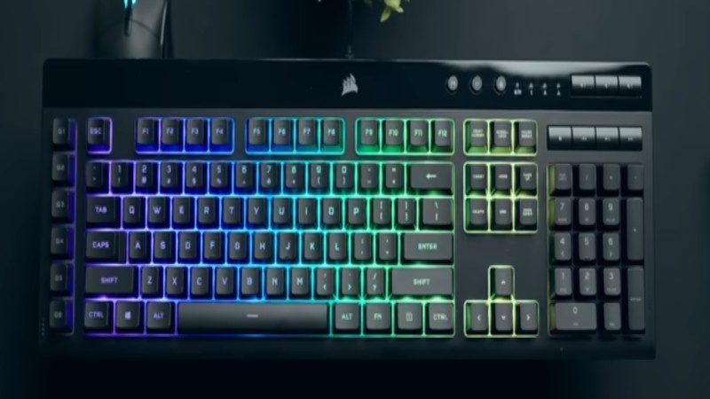 100% full-size keyboard layout with complete key set including number pad